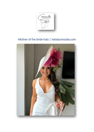 Mother of the bride hats | hatsbycressida.com