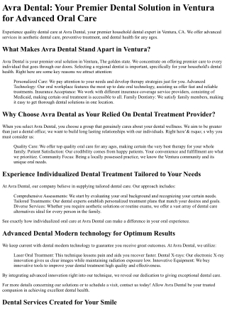 Avra Dental