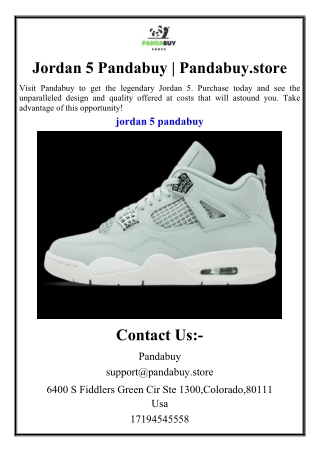 jordan 5 pandabuy pandabuy store