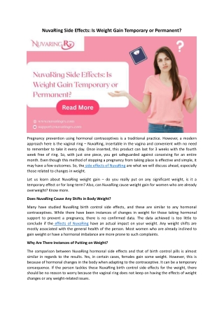 NuvaRing-Side-Effects-Is-Weight-Gain-Temporary-or-Permanent-NuvaRingRx