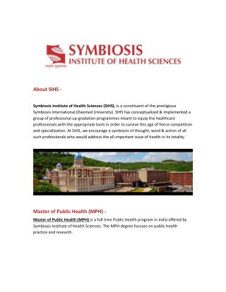 about sihs