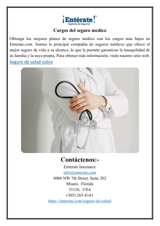 Cargos del seguro médico