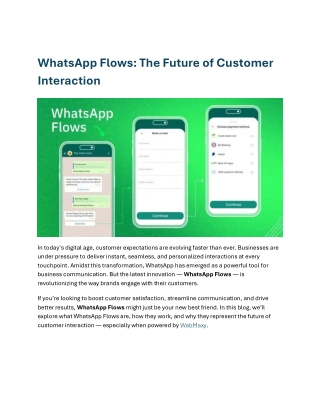 WhatsApp Flows The Future of Customer Interaction1