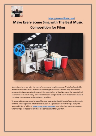 Make Every Scene Sing with The Best Music Composition for Films
