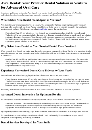 Avra Dental