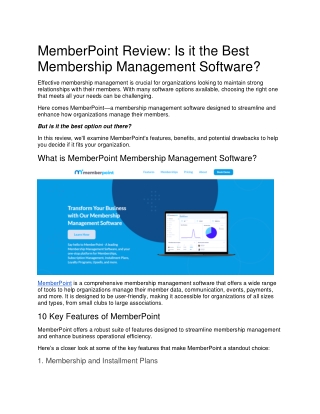 memberpoint review is it the best membership