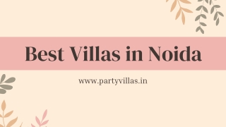 Best Villas in Noida for Party | Partyvillas