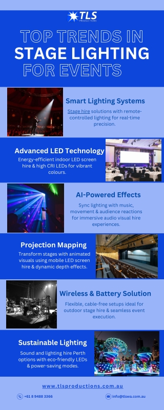 Top Trends in Stage Lighting for Events
