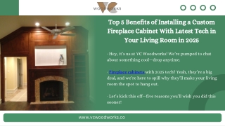 Top 5 Benefits of Installing a Custom Fireplace Cabinet With Latest Tech in Your Living Room in 2025