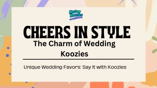 Personalized Wedding Koozies – Perfect Favors for Guests