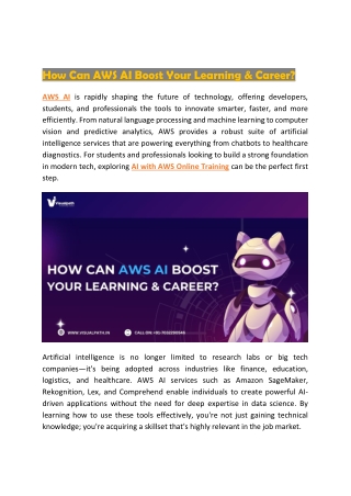 how can aws ai boost your learning career