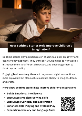 How Bedtime Stories Help Improve Children’s Imagination?