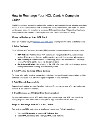 how to recharge your nol card a complete guide