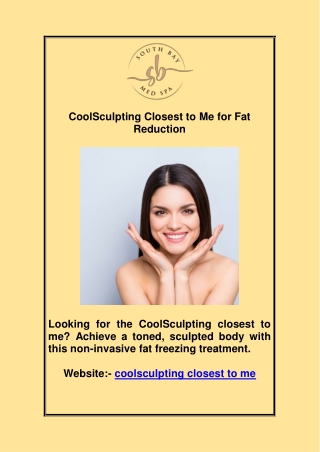 CoolSculpting Closest to Me for Fat Reduction