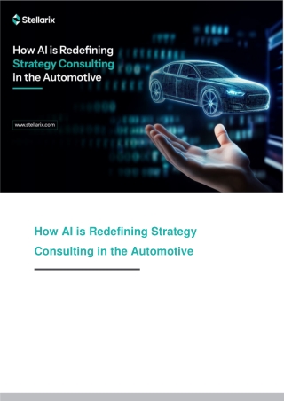 How AI is Redefining Strategy Consulting in the Automotive