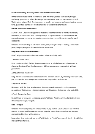 boost your writing accuracy with a free word