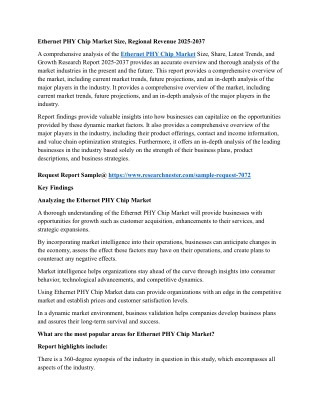ethernet phy chip market size regional revenue