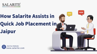 how salarite assists in quick job placement