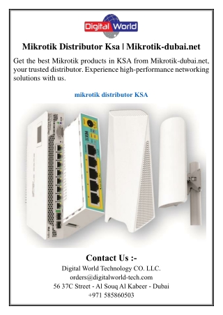 mikrotik distributor ksa mikrotik dubai