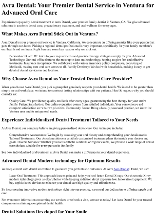 Avra Dental