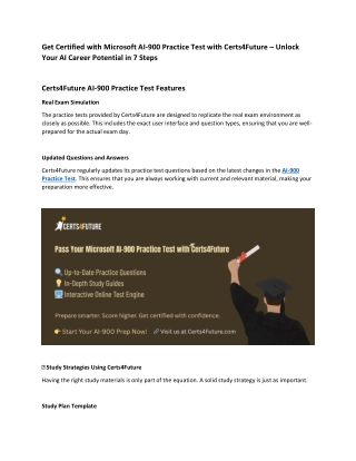 Free Microsoft AI-900 Practice Test