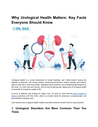 Why Urological Health Matters_ Key Facts Everyone Should Know