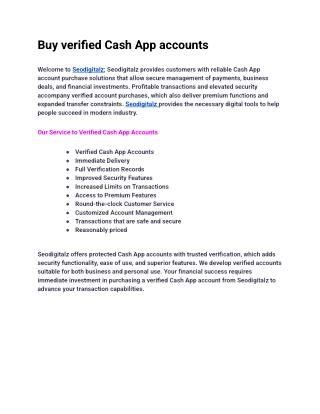 Top 10 site Buy verified Cash App accounts in 2025 (2.1)