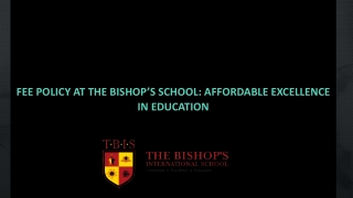 Fee Policy at The Bishop’s School