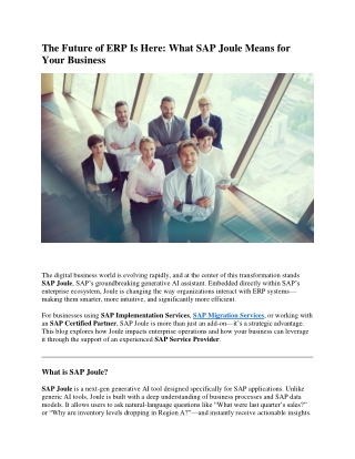The Future of ERP Is Here-What SAP Joule Means for Your Business W docx