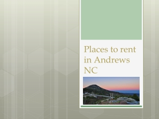 Places to rent in Andrews NC