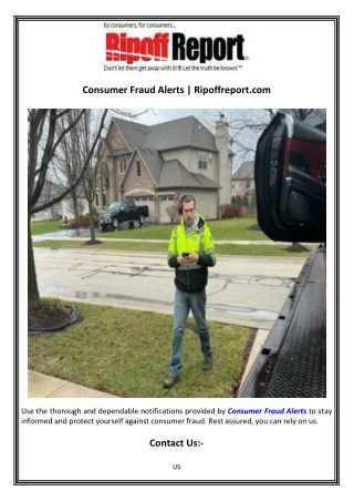 consumer fraud alerts ripoffreport com