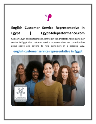 english customer service representative in egypt