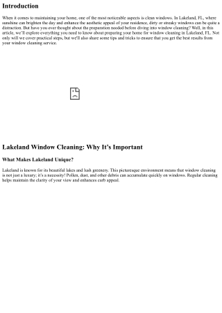 Preparing Your Home for Window Cleaning in Lakeland, FL