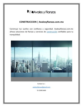 construccion avalesyfianzas com mx