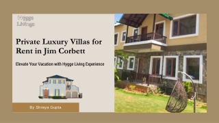 Experience Tranquility and Luxury in Jim Corbett - Book Luxury Villas with Hygge