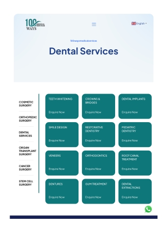 Dental Services - 100waysmedicalservices.com