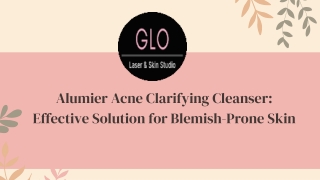 Alumier Acne Clarifying Cleanser Effective Solution for Blemish-Prone Skin
