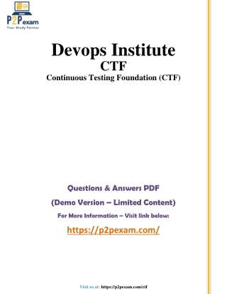 devops institute ctf continuous testing