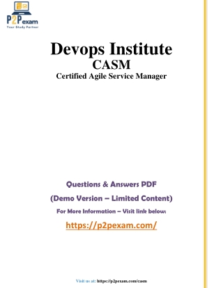 devops institute casm certified agile service