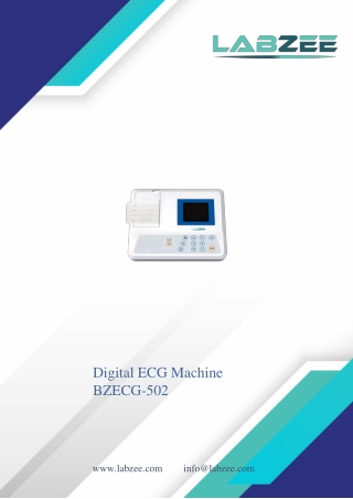 digital ecg machine bzecg 502