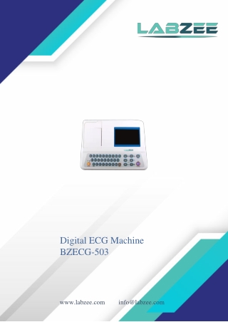 digital ecg machine bzecg 503