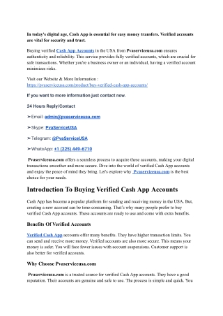 #3 How to Buy Verified Cash App Account: Full CashApp's Potential