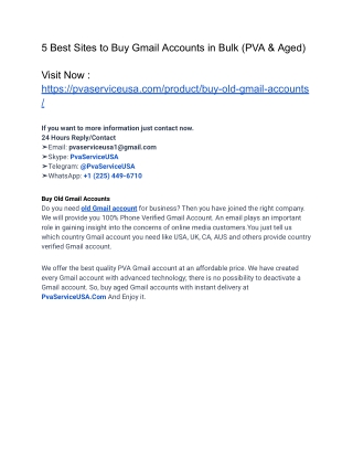 How to Buy Verified Gmail/Icloud Mail Account: Full Mail's Potential
