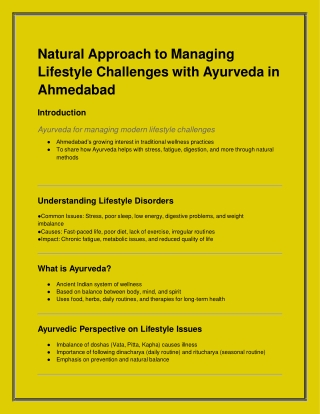 natural approach to managing lifestyle challenges
