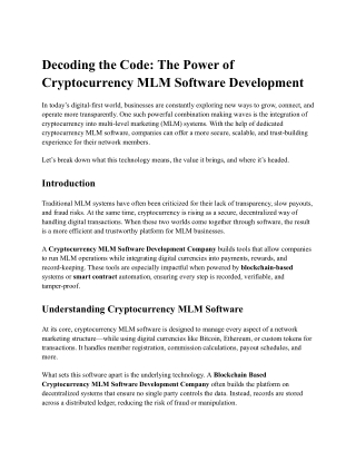 decoding the code the power of cryptocurrency