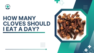 how many cloves should i eat a day
