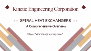 5 Reasons Spiral Heat Exchangers Are Ideal for Compact Systems