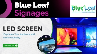 Blue Leaf Signages