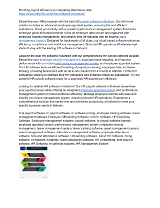 boosting payroll efficiency by integrating