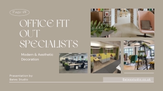 Top Commercial Fit Out Company in London | Bates Studio